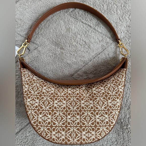 LOEWE Small Luna Anagram Jacquard Shoulder Bag - Picture 8 of 13